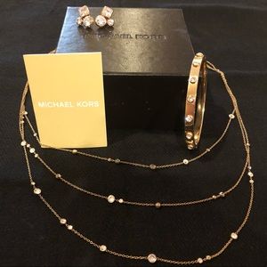 Earrings, bracelet,necklace